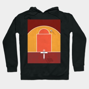 Basketball Court | Aerial Illustration Hoodie